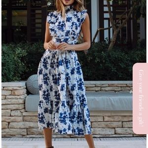 Gardenia Floral Dress ALB